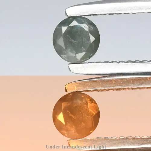 0.12ct 3mm Round Natural Green Alexandrite - Russia Gemstone