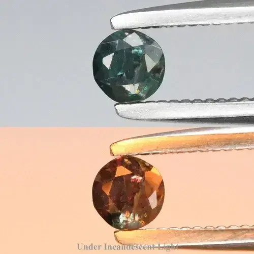 0.17ct 3mm Round Natural Green Alexandrite - Russia Gemstone