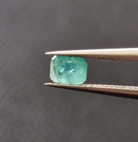 0.42ct 4.9x3.7mm Octagon Natural Emerald Zambia
