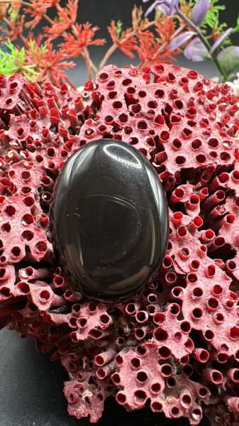 25.60 ct 30x22.2 mm Natural Copper Obsidiyen
