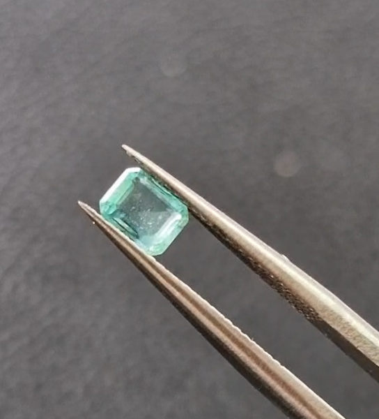 0.41ct 4.7x3.7mm Octagon Natural Emerald Zambia