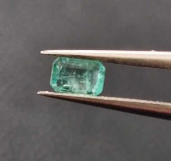 0.40ct 5.5x3.8mm Octagon Natural Emerald Zambia