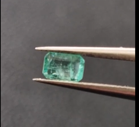 0.40ct 5.5x3.8mm Octagon Natural Emerald Zambia