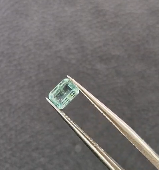 0.38ct 5.4x3.9mm Octagon Natural Emerald Zambia