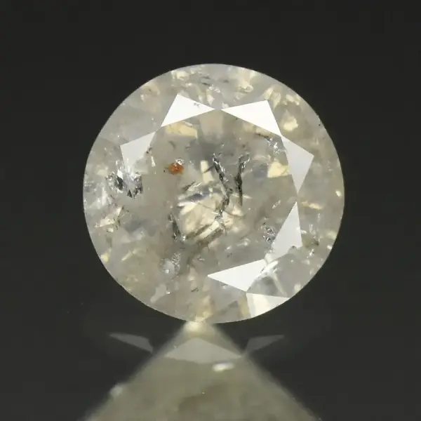 0.29ct 4.2mm Round Brilliant Natural Untreated Fancy White Diamond I1