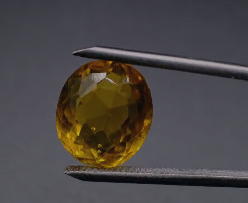 10.35ct 12.8x7.9mm Oval Natural Citrine