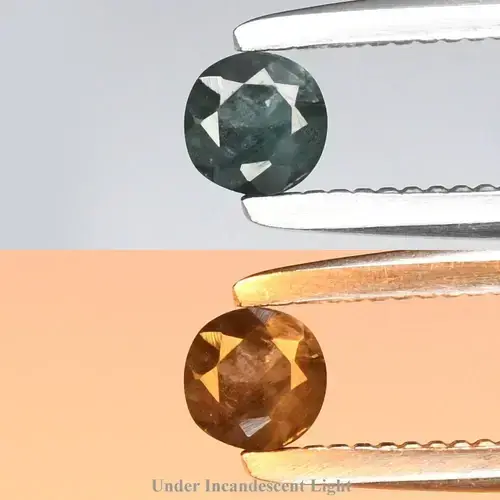 0.11ct 3mm Round Natural Green Alexandrite - Russia Gemstone