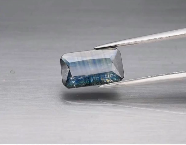 2.20ct 10.6x6.4mm Octagon Blue-Green Sapphire Australia, Heated