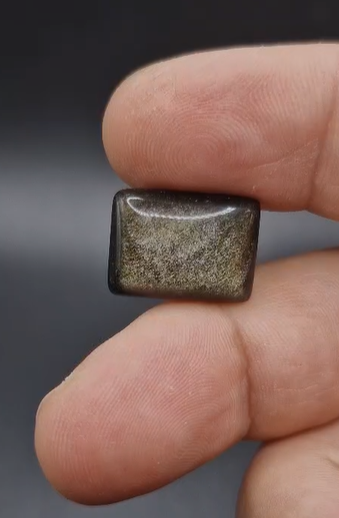 11.90ct 18.2x13.4mm  Natural  Octagon Altın Yansımalı Obsidyen