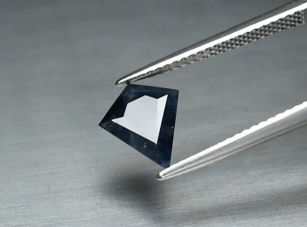 1.52ct 10x8mm Kite Medium Blue Sapphire Ethiopia, Heated