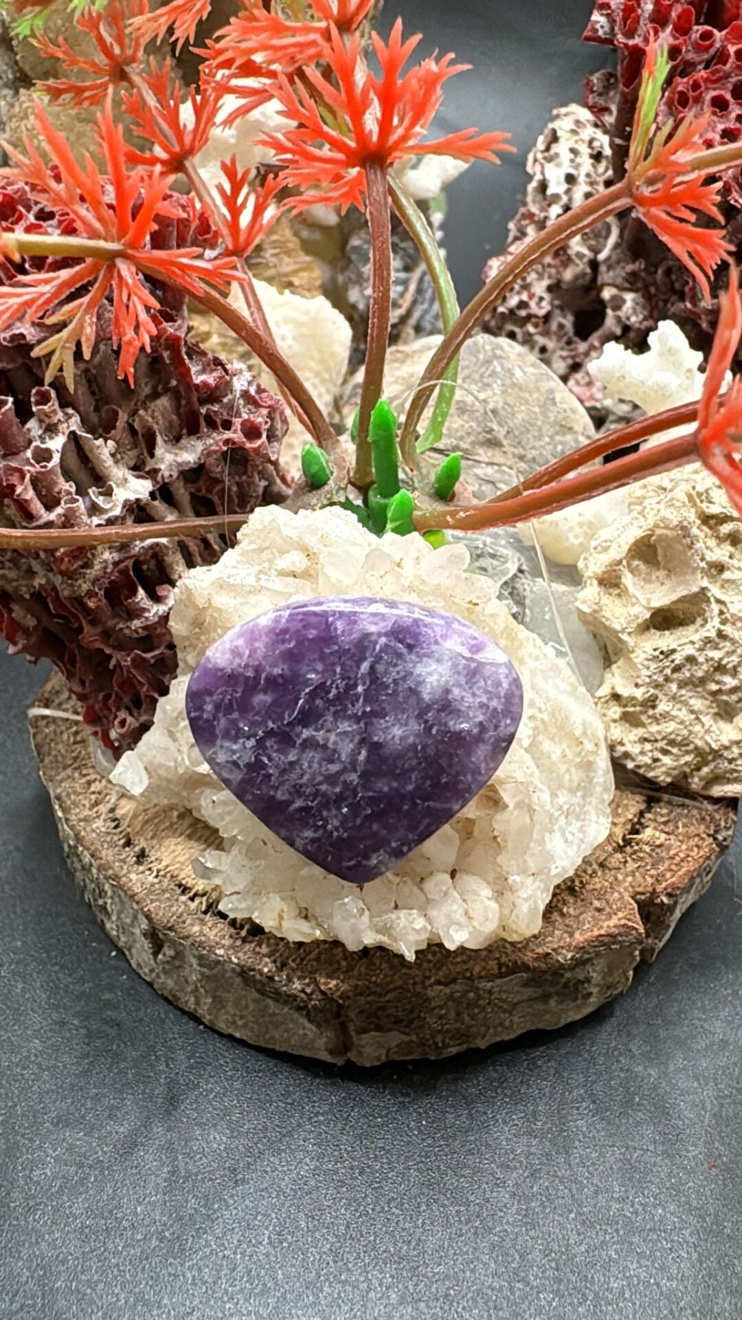 17.35 ct 23.4x20.8 mm Natural Lepidolite