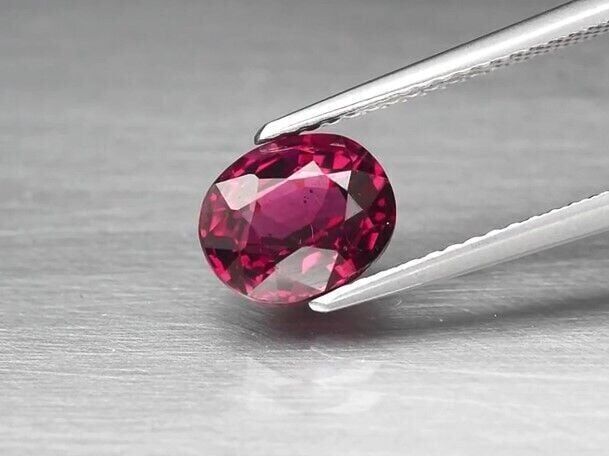 2.10ct 8x6.5mm Oval Natural Pinkish Purple Rhodolite Garnet Africa Ravishing!