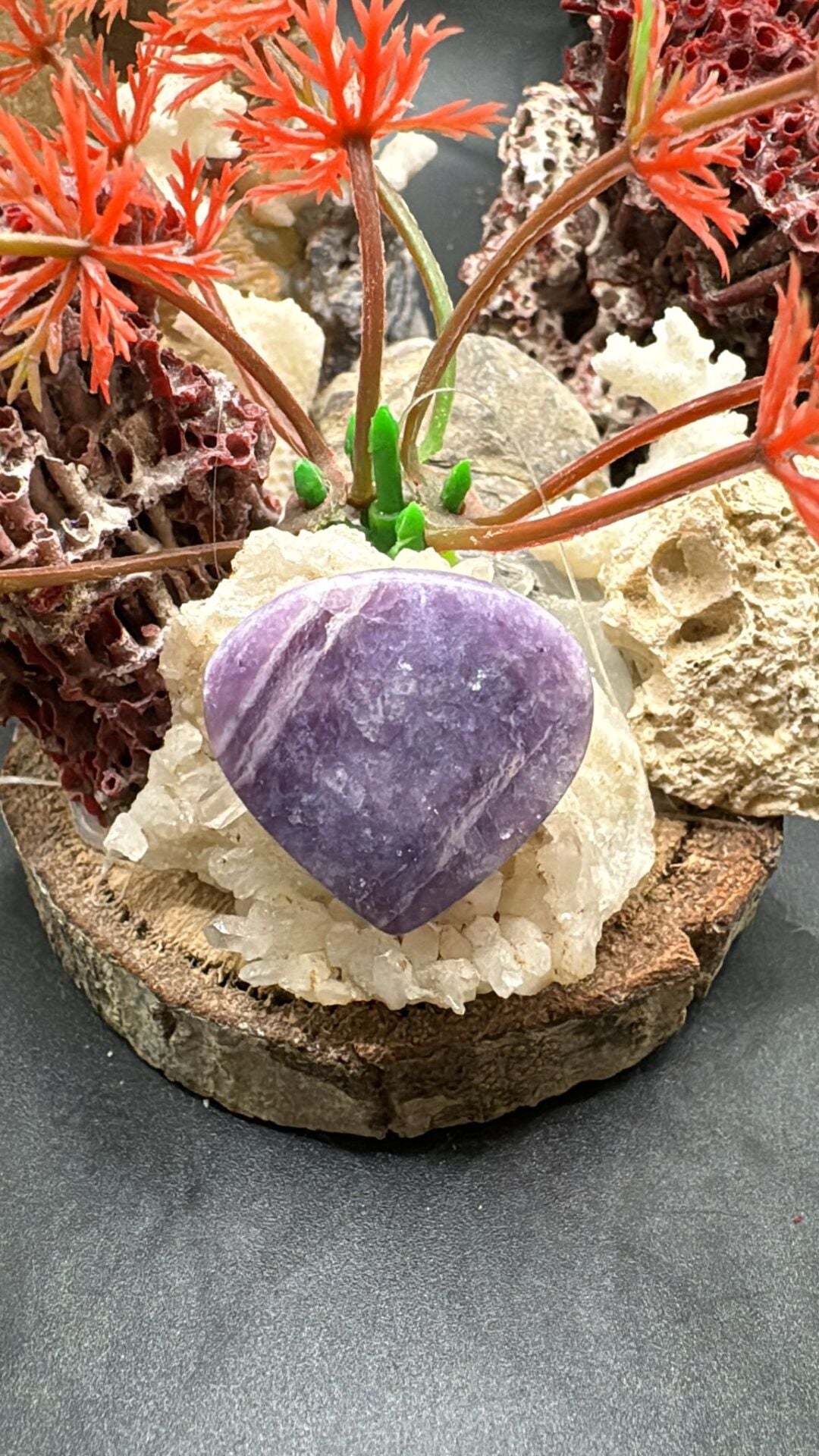 21.70 ct 24.4x23.8 mm Natural Lepidolite