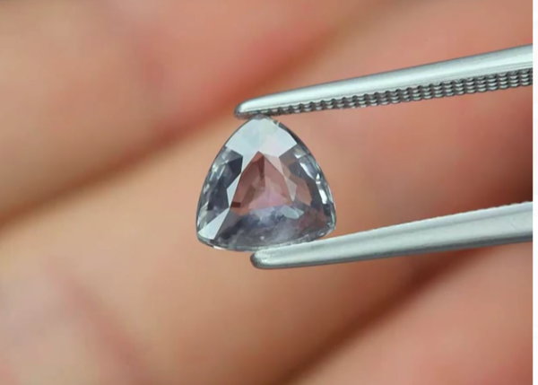 1.07ct 6.5x6.5mm VS Trillion Green Sapphire Unheated Madagascar