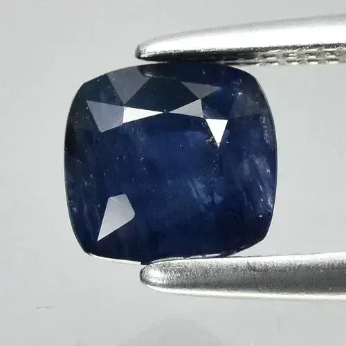 0.92ct 5.3x5.3mm Cushion Blue Sapphire - Heated Australia Gemstone