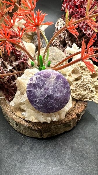 22.75 ct 25.4x24.9 mm Natural Lepidolite