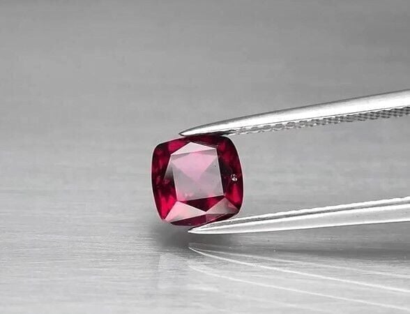 1.48ct 6.3x6.3mm Cushion Natural Pinkish Purple Rhodolite Garnet, Africa