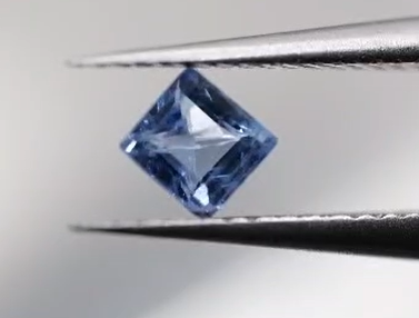0.43ct 5mm Square Natural Violet Blue Tanzanite , Tanzania