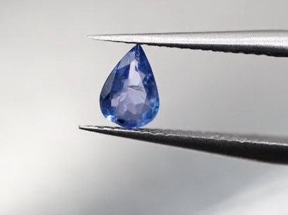 0.47ct 6.3x4.3mm Pear Natural Violet Blue Tanzanite , Tanzania