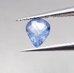 0.58ct 6.5x5.3mm Pear Natural Violet Blue Tanzanite , Tanzania