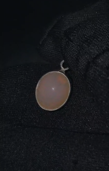 1.91 gr Natural Ethiopia Opal 925 Ayar Gümüş Kolye Ucu