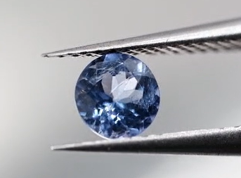 0.61ct 5mm Round Natural Violet Blue Tanzanite , Tanzania