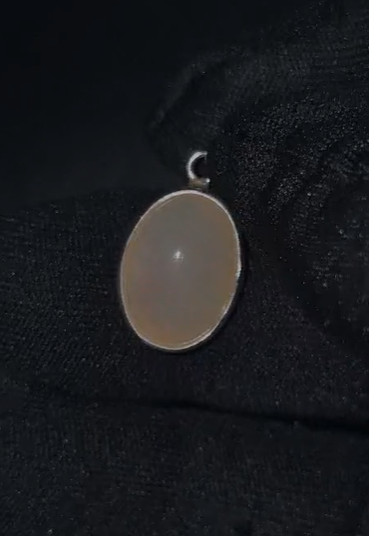 2.21 gr Natural Ethiopia Opal 925 Ayar Gümüş Kolye Ucu