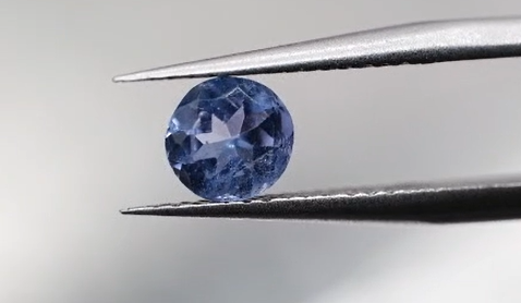 0.70ct 5.7mm Round Natural Violet Blue Tanzanite , Tanzania