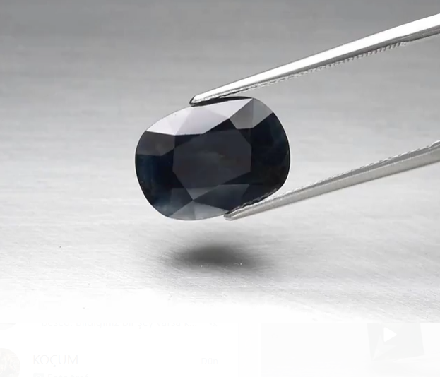 7.20ct 13.7x10mm Cushion Deep Blue Sapphire Ethiopia, Heated