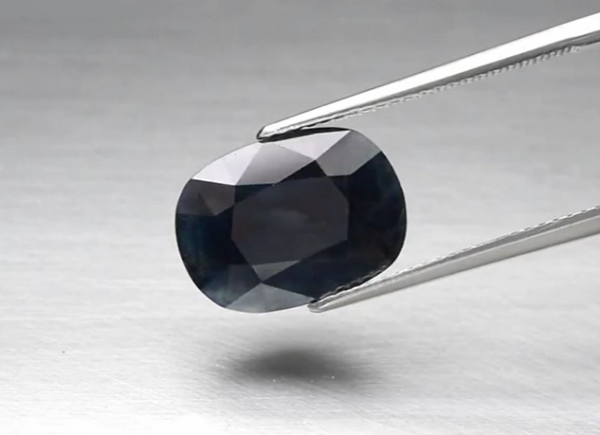 7.20ct 13.7x10mm Cushion Deep Blue Sapphire Ethiopia, Heated