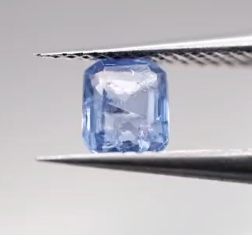 0.78ct 5.5x4.8mm Octagon Natural Violet Blue Tanzanite , Tanzania