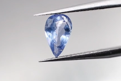 0.92ct 8.4x5.2mm Pear Natural Violet Blue Tanzanite , Tanzania