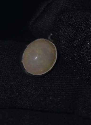 1.99 gr Natural Ethiopia Opal 925 Ayar Gümüş Kolye Ucu