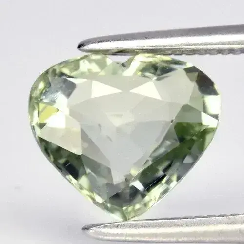 1.44ct VS Heart Natural Green Tourmaline - Unheated Africa Gemstone