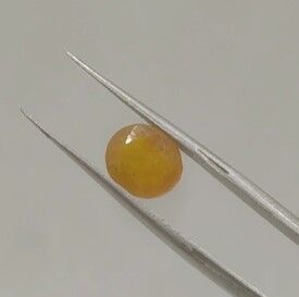 3.25ct 8.4x6.5mm Oval Yellow Natural Sapphire