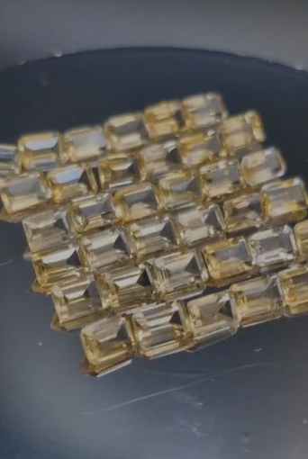 0.65ct 6x4mm  Emerald Cut Natural Citrine