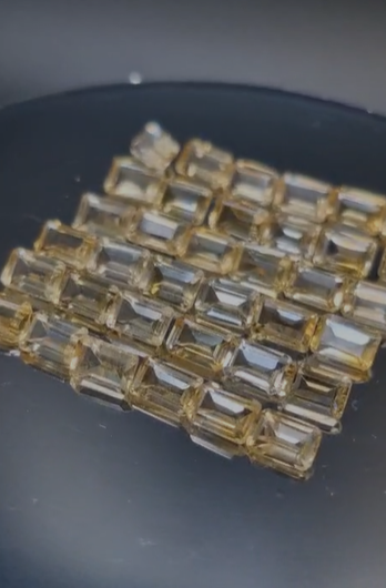 0.65ct 6x4mm  Emerald Cut Natural Citrine