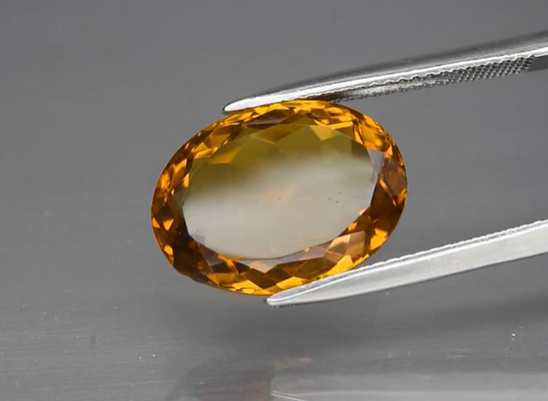 7.52ct 15.5x11.4mm VS Oval Natural Yellow Citrine, Brazil