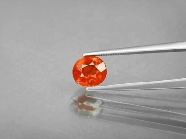 1.78ct 7x6.3mm Oval Natural Orange Spessartite Garnet, Namibia