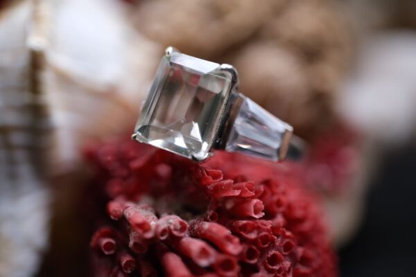 3.83ct Natural Yeşil Ametist Taşlı Alaşımlı Kararmaz  Gümüş Yüzük No: 12