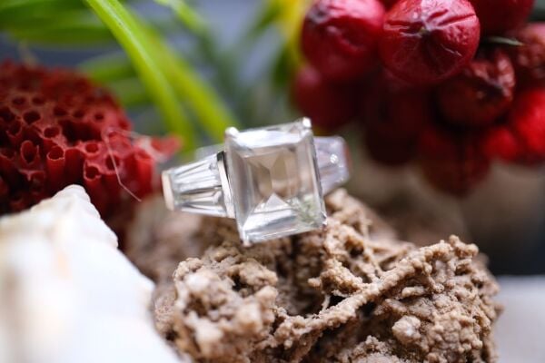 3.83ct Natural Yeşil Ametist Taşlı Alaşımlı Kararmaz  Gümüş Yüzük No: 12