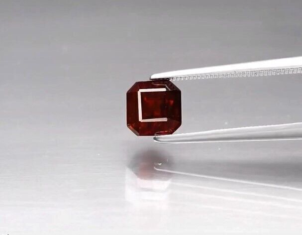 2.28ct 6.7x6.5mm Octagon Natural Reddish Orange Spessartite Garnet, Mozambique