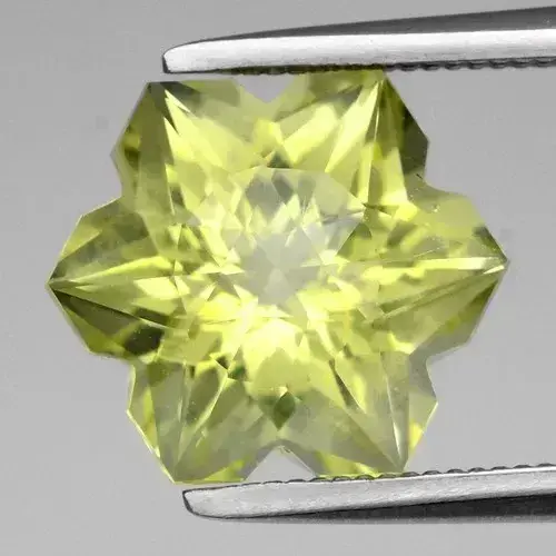 2.87ct 9x9mm VS Snowflake Natural Lemon Quartz - Elegant Brazil Gemstone