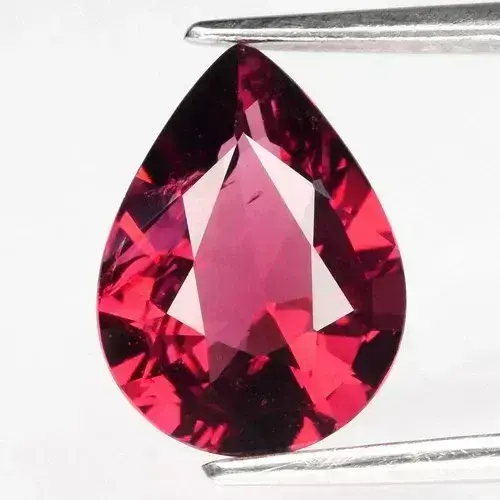 2.89ct VS Pear Natural Purplish Pink Rhodolite Garnet - Tanzania Gem