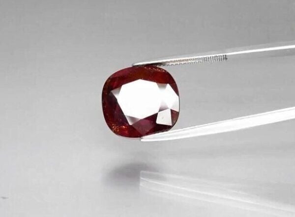 14.14ct 15.5x14.7mm Cushion Natural Reddish Orange Spessartite Garnet, Namibia