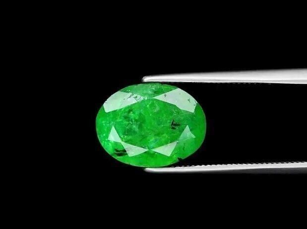 3.68ct 10.8x8.2mm Oval Natural Green Tsavorite Garnet, Tanzania
