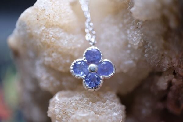 2.16gr. 925 Ayar Gümüş, 1.00ct Natural Tanzanit Kolye